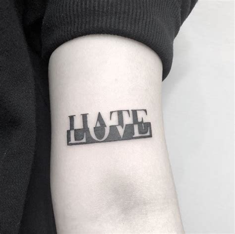 Love hate tattoo. Things To Know About Love hate tattoo. 